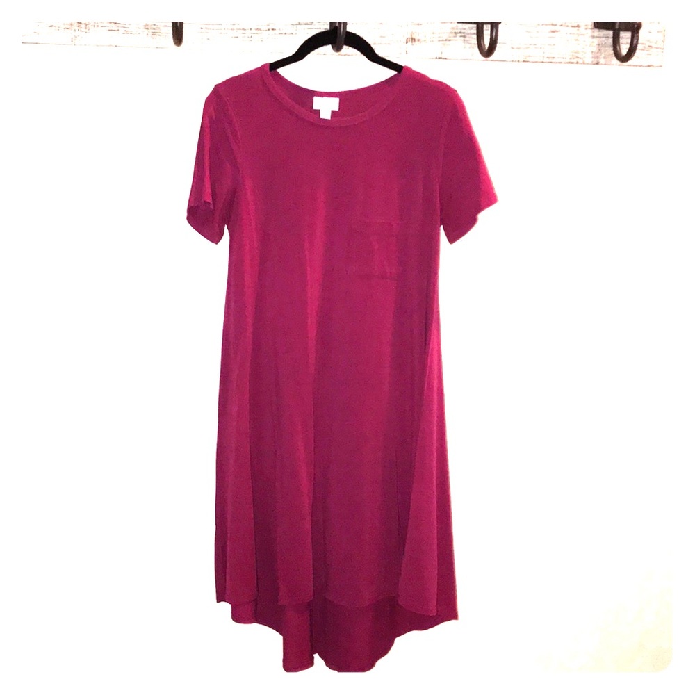 💕💕 LuLaRoe Maroon Carly Dress